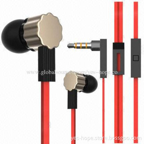 Colorful stereo mobile phone earphones, mic
